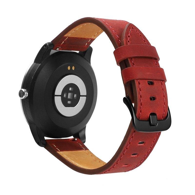

18 20 22 24 мм Crazy Horse кожаный ретро-ремешок универсальный износостойкий ремешок из натуральной кожи для часов Samsung Galaxy Watch Huawei Xiaomi Amzfit 22mm красный