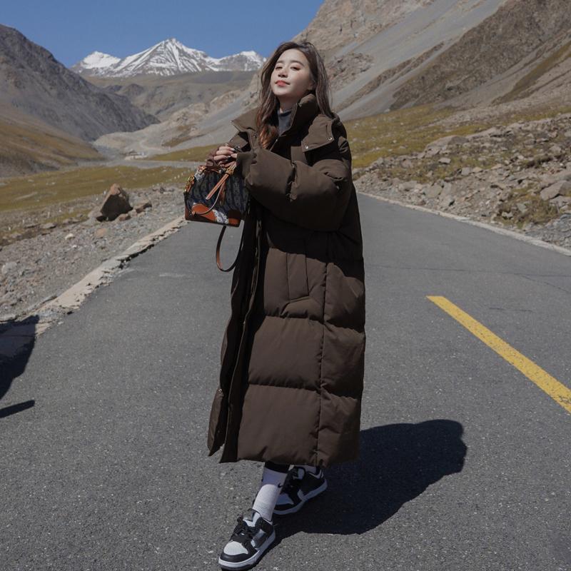 Winter Cotton Jacket Women's Long Coat Korean Edition Loose Thick Fashion Hooded Jackets Female Warm Parker Overcoat