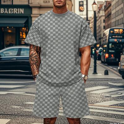 Style Fashion For Man Sommer 3D-Druck Kurzarm-T-Shirt Mode-Sport-Set Atmungsaktives T-Shirt Shorts Sport Zweiteiliges Set