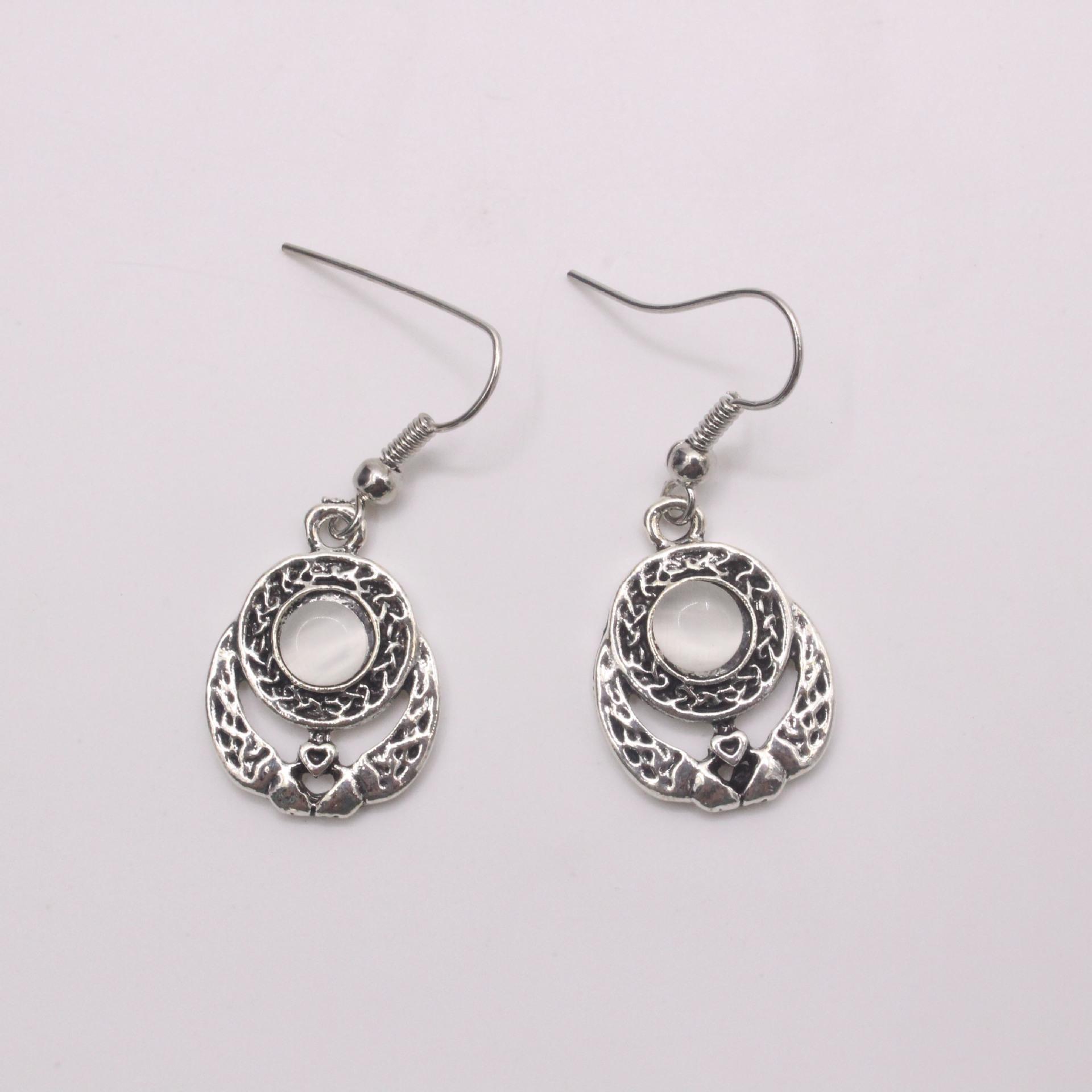 

BlingBay женские серьги-подвески винтажные повседневные серьги в этническом стиле с лунным камнем для девочек на вечеринку, день рождения, ювелирные изделия в подарок