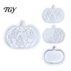 Food Grade Silicone Mold 1 Set Halloween Pumpkin Lampshade Mold, DIY Hollow Cement Box Gypsum Epoxy Resin Casting for Crafts
