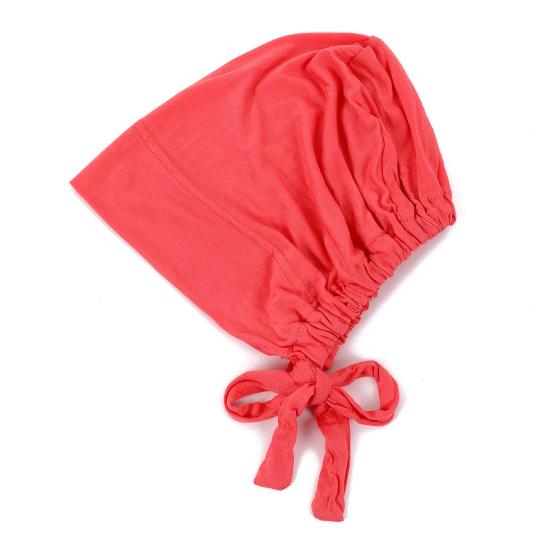 Berretto Foulard Monocolore da Donna Regolabile Traspirante Elasticizzato Antiscivolo Cotone Sottocappello Sotto Foulard Cappello Interno Cappello da Notte per Dormire Cuffia per Capelli