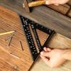 7Inch Triangle Ruler Measurement Tool Aluminium Alloy Carpenter Tools Inch Metric Angle Ruler Speed Square Woodworking Tools
