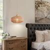 Woven Plug In Pendant Light Boho Handmade Hemp Rope Lamp Shade Dimmable Switch Natural Basket Hanging Lamp Eco Friendly Lamp