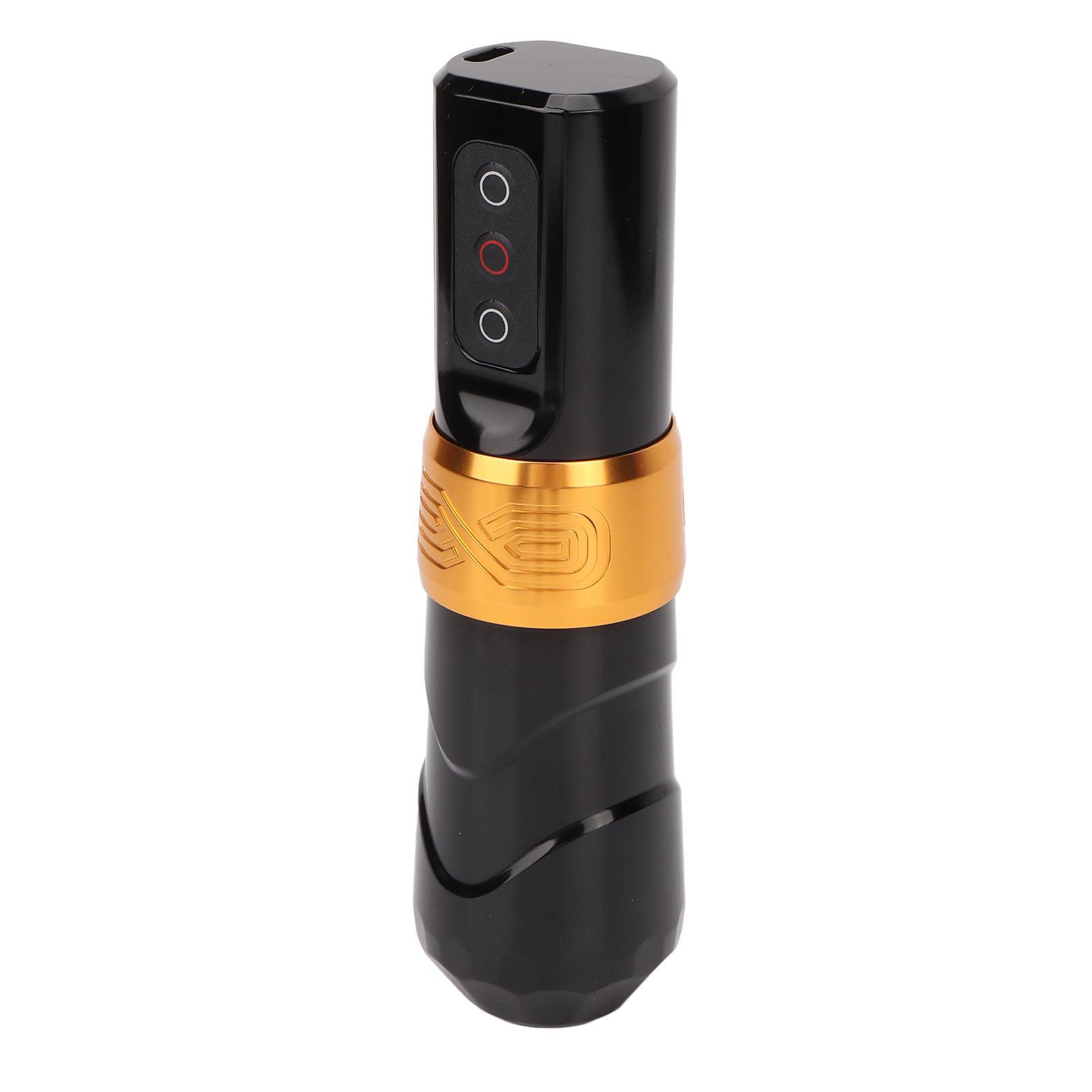 

2400 мАч 2 в 1 роторный блок питания для тату-машинки OLED экран без сердечника мотор лайнер шейдер беспроводной золотистый