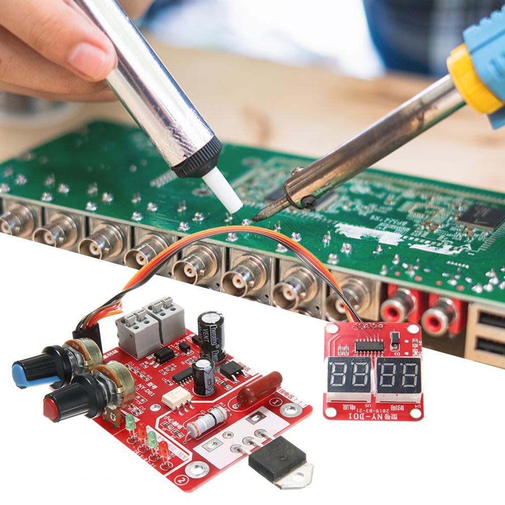 Sveiseautomat kontrollkort, juster tid strøm digitalt display sveiseautomat DIY kontrollkort