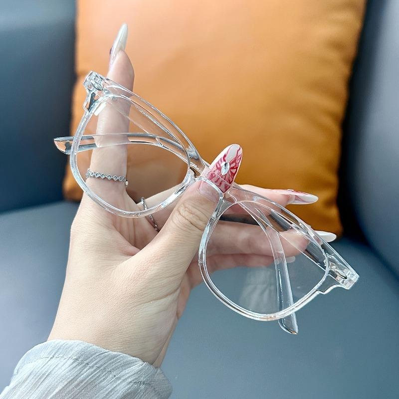 2PCS Ladies' Glasses with Simple Design Blue Light Blocking Film Lightweight and Durable Suitable for Learning Family