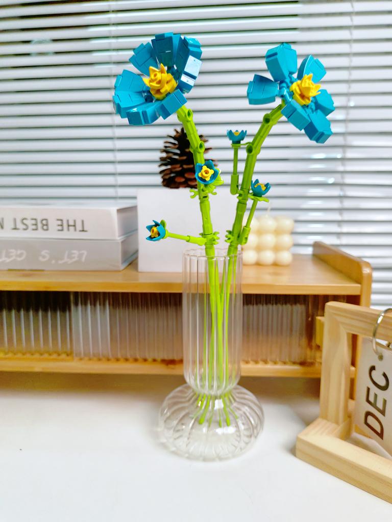 Blocchi da Costruzione Bouquet Rosa Girasole Eterno, Mini Mattoncini Fai da Te per Adulti, Regalo che Non Appassisce per San Valentino Anniversario Decorazione per la Casa