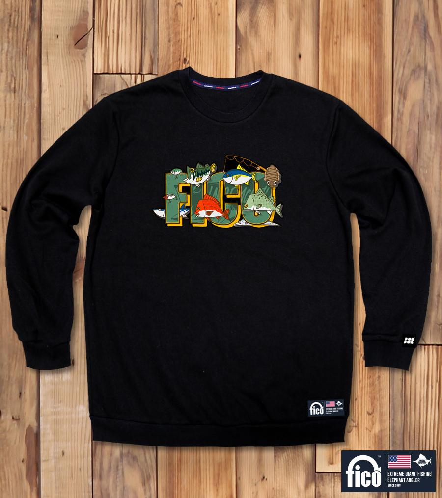 DOLDOL Fico-Mtm-148 Extreme Fishing Pico Season 2 Character Graphic Long Sleeve Sweatshirt