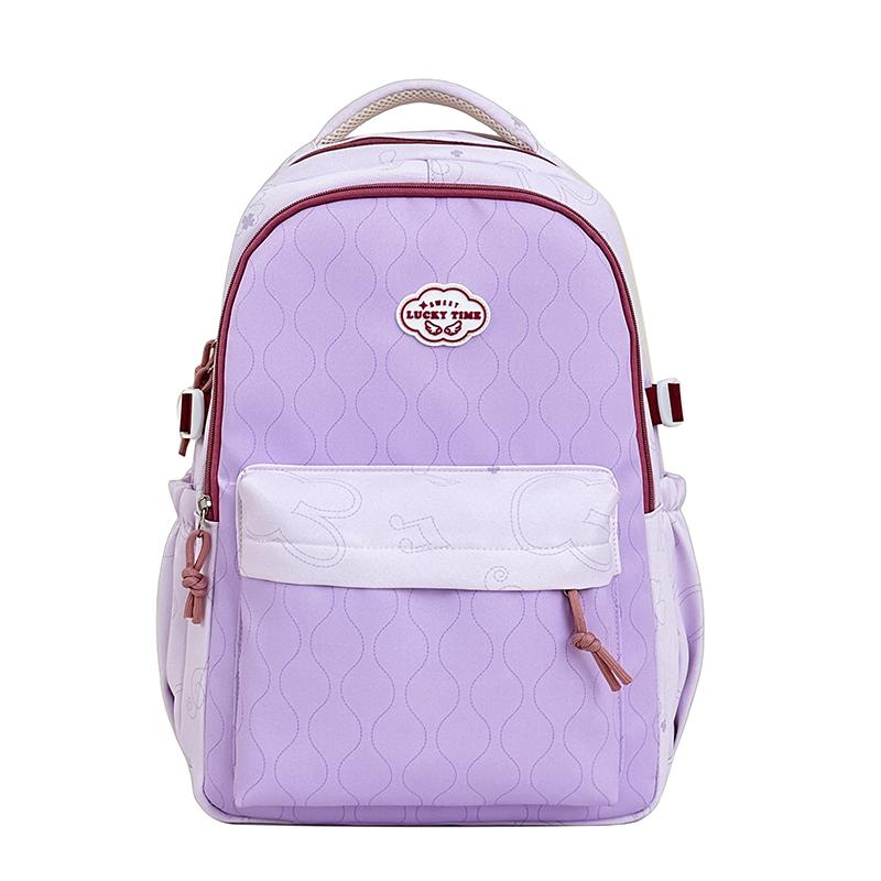 Color Block Student Large Capacity Backpack