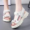 Women Summer Platform Roman Sandals Outdoor Dressy Black Open Toe Casual Girl Sport Sandals Plus Size