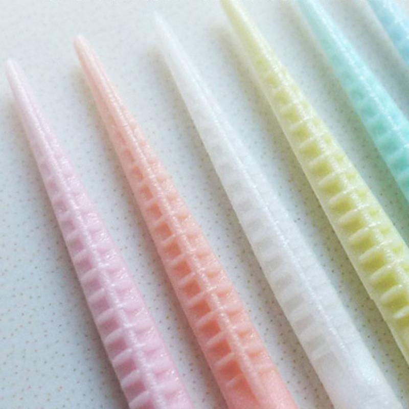 100/200 Stück Einweg-Familien-Doppelkopf Hochwertige Personalisierte Kreative Fruchtspieße Tragbare Ultrafeine Zahnstocher