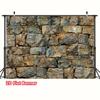 2D plane  1 piece of realistic stone brick polyester background - textured grey rock panel  suitable for photo booths