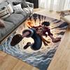 Anime Style Hero with Lightning suitable as a non-slip mat for the living room or bedroom sofa