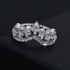 Lindon Classic Copper Alloy Zircon Ring Ladies Jewelry Wedding Promise Party Gift