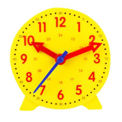 Clock Teaching Aid Learning Model Toy Students Kids Cognitive Time Tool 3 Pointer Linkage 24 Hour