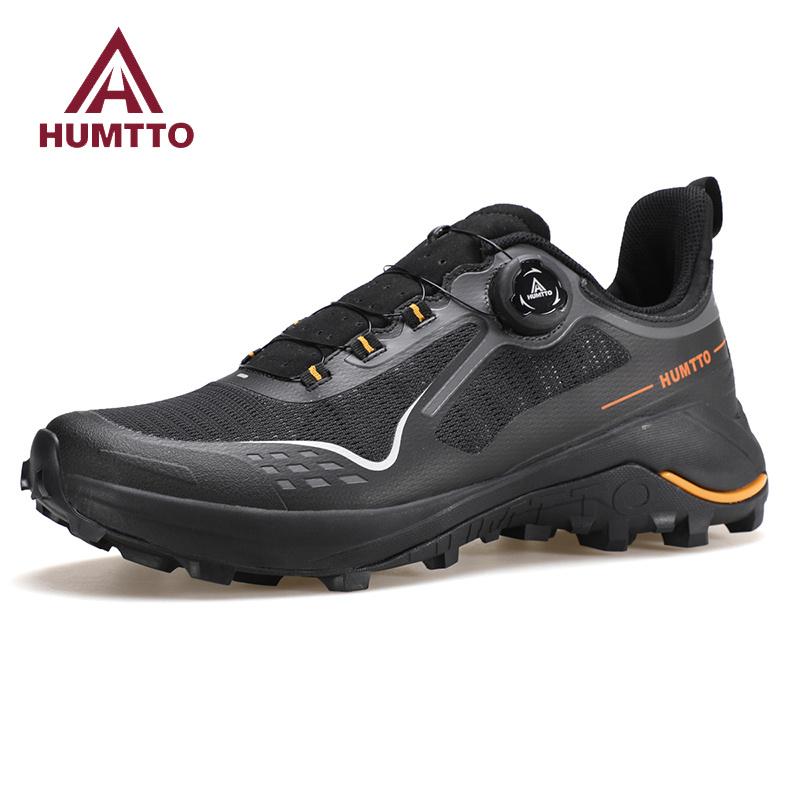 HUMTTO Breathable Men's Sneakers Luxury Designer Trail Shoes for Men Anti-slip Sports Hiking Boots Man Outdoor Trekking Sneaker