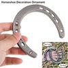 New 1Pcs Durable Cast Iron Horseshoe Decoration Unique Design Rustic Style Home Ornament Vintage Wall Hanging Wall Sculpture