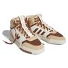Adidas Originals Drop Step XL Comfortable Versatile Non-Slip Wear-Resistant High-Top Skate Shoes Women Sneakers Brown White IF2686