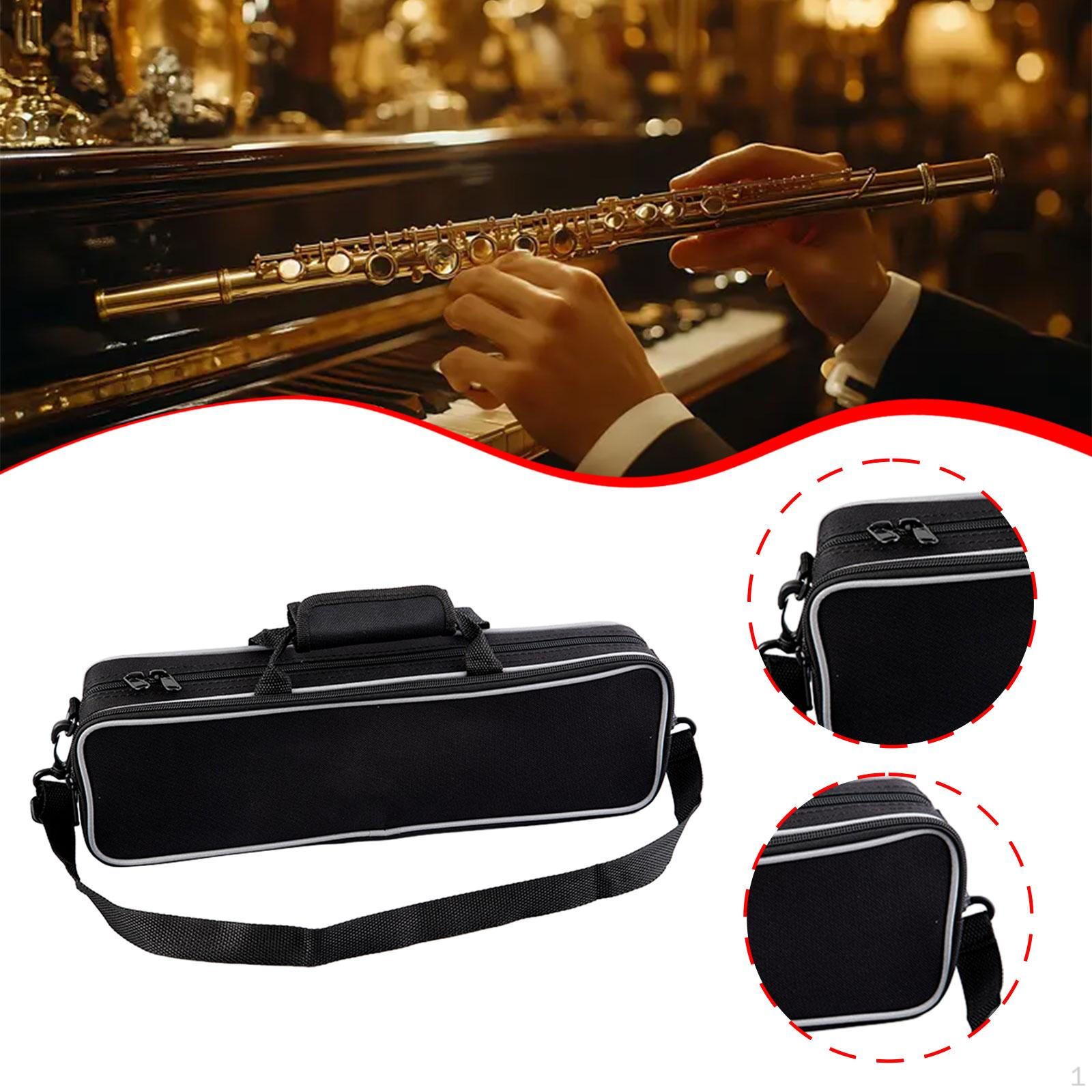 16 Hole Flute Carrying Bag Case for Holes Flutes Canvas Wear Resistant Protection violetto