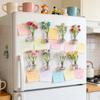 Mini Magnetic Vase Pink Refrigerator Magnet DIY Jewelry Accessories Glass Bottle Cat Whisker Collection