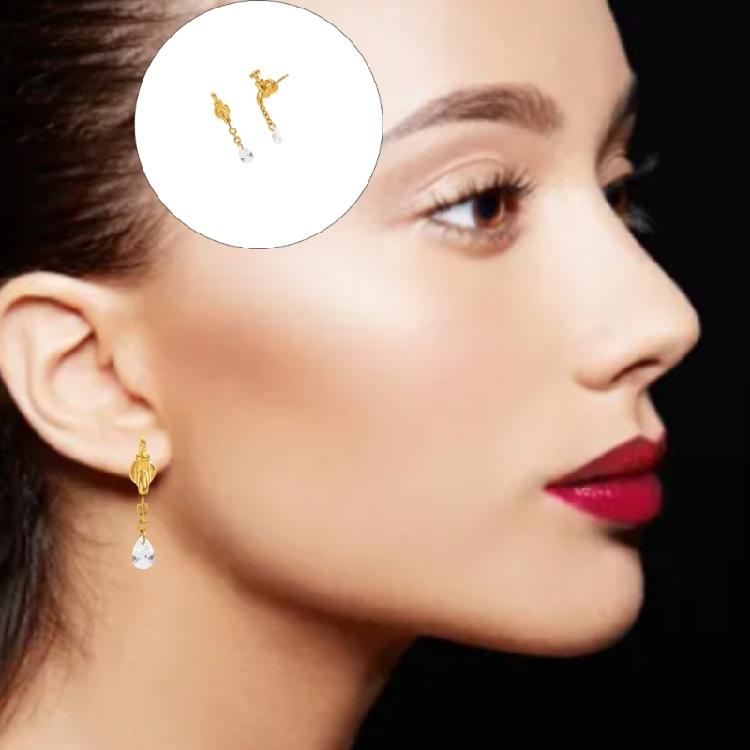 Ear Studs Faucet Shape Statement Earrings Ears Jewelry Woman Studs Earring Stainless Steel Texture for Various Occasion