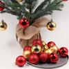 36Pcs 4cm Christmas Tree Color Ball Electroplating Multi Styles Boxed Unbreakable Reusable Scene Layout Plastic Xmas Party Decor Hanging Ball Pendant