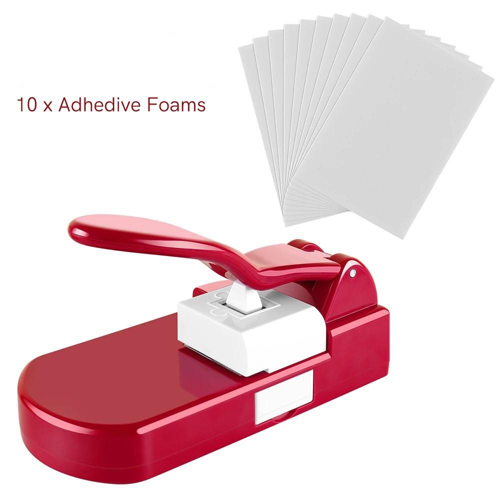 1PC Creative Jigsaw Puzzle Maker Machine Embossing Flower Punch DIY Handmade Tool
