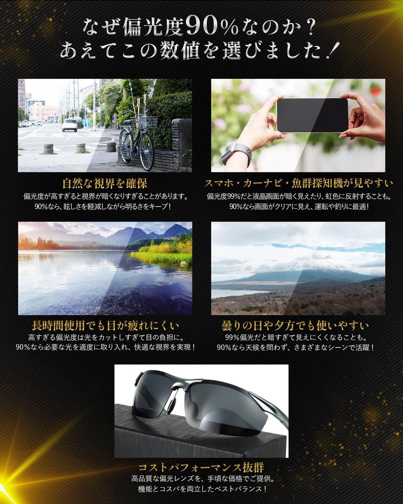 LUCIAL Sunglasses with UV for and Features UV400 Aluminum Alloy Ultra-Polarized 99.9% Protection, Ultra-Thin Lenses, Driving, Fishing, Running, Golf,