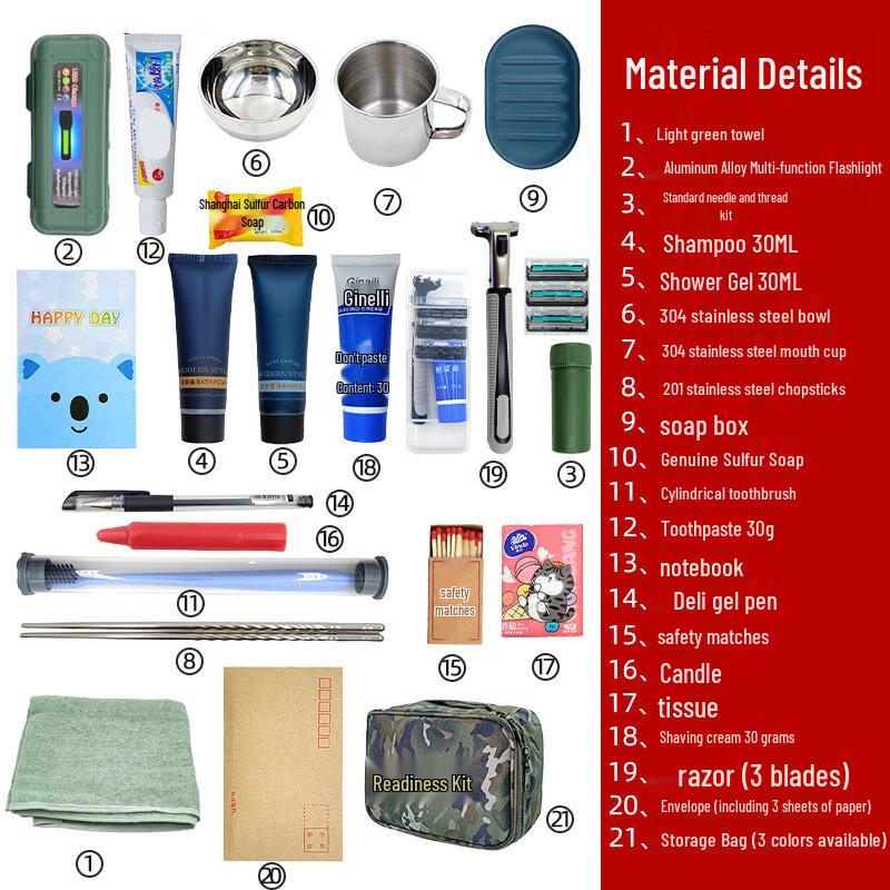 Xun Zhanying Tactical Preparedness Kit Full Set (Bag + Supplies)