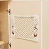 Durable Wall-Mounted Mesh Bag Dispenser With Cute Cartoon Design - Foldable Breathable Polyester Garbage Bag Holder