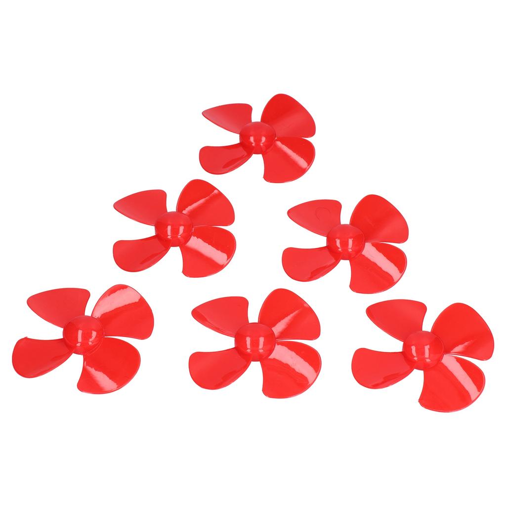 10Pcs 60mm 4 Blades Propeller Plastic Turning Boat Propellers Accessories with 2mm Hole
