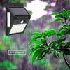 100LEDs 3 Sides Luminous Solar Powered Light Control IP65 Waterproof Motion Sensor Wall Light