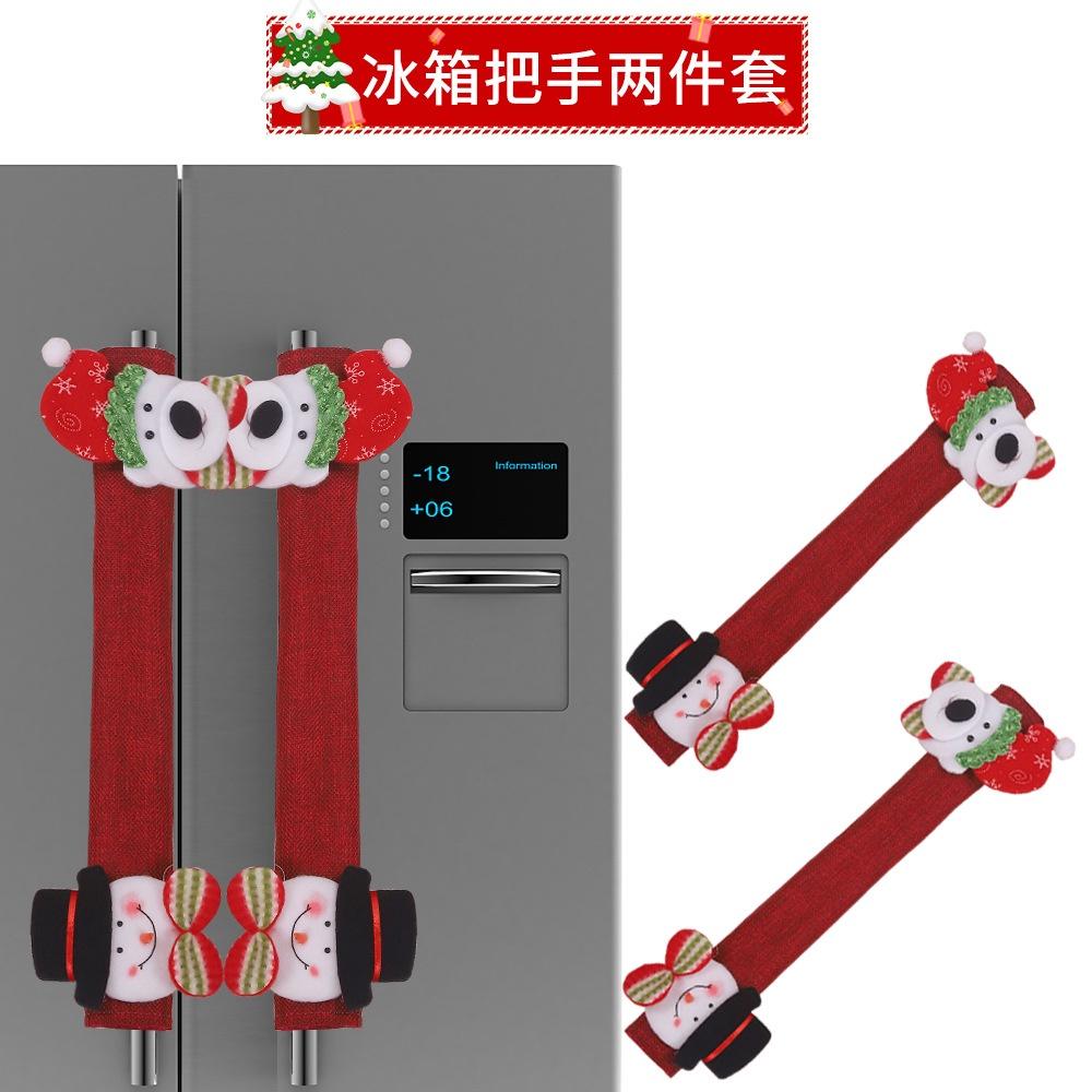 Plaid Red Stylish Fridge Handle Glove Add A Pop Of Color To Your Refrigerator For Christmas