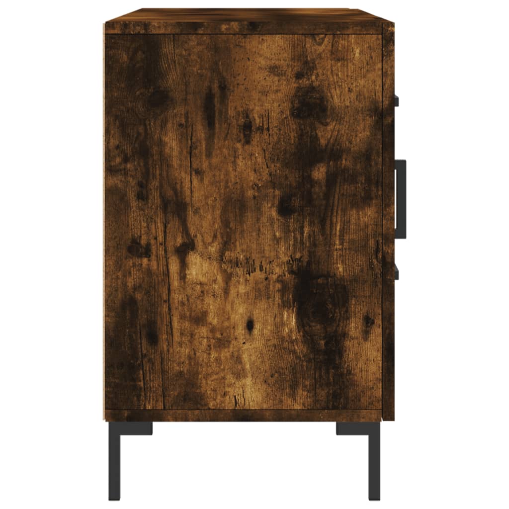 Sideboard Smoked Oak 100x36x60 cm Engineered Wood