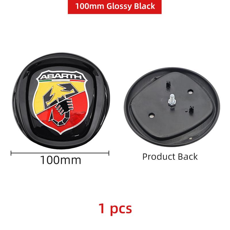 3D ABS Car Hood Front Bonnet Grill Rear Trunk Emblem Logo Badge Sticker For FIAT 500 Abarth Ducato Panda Grande Punto Tipo Pulse
