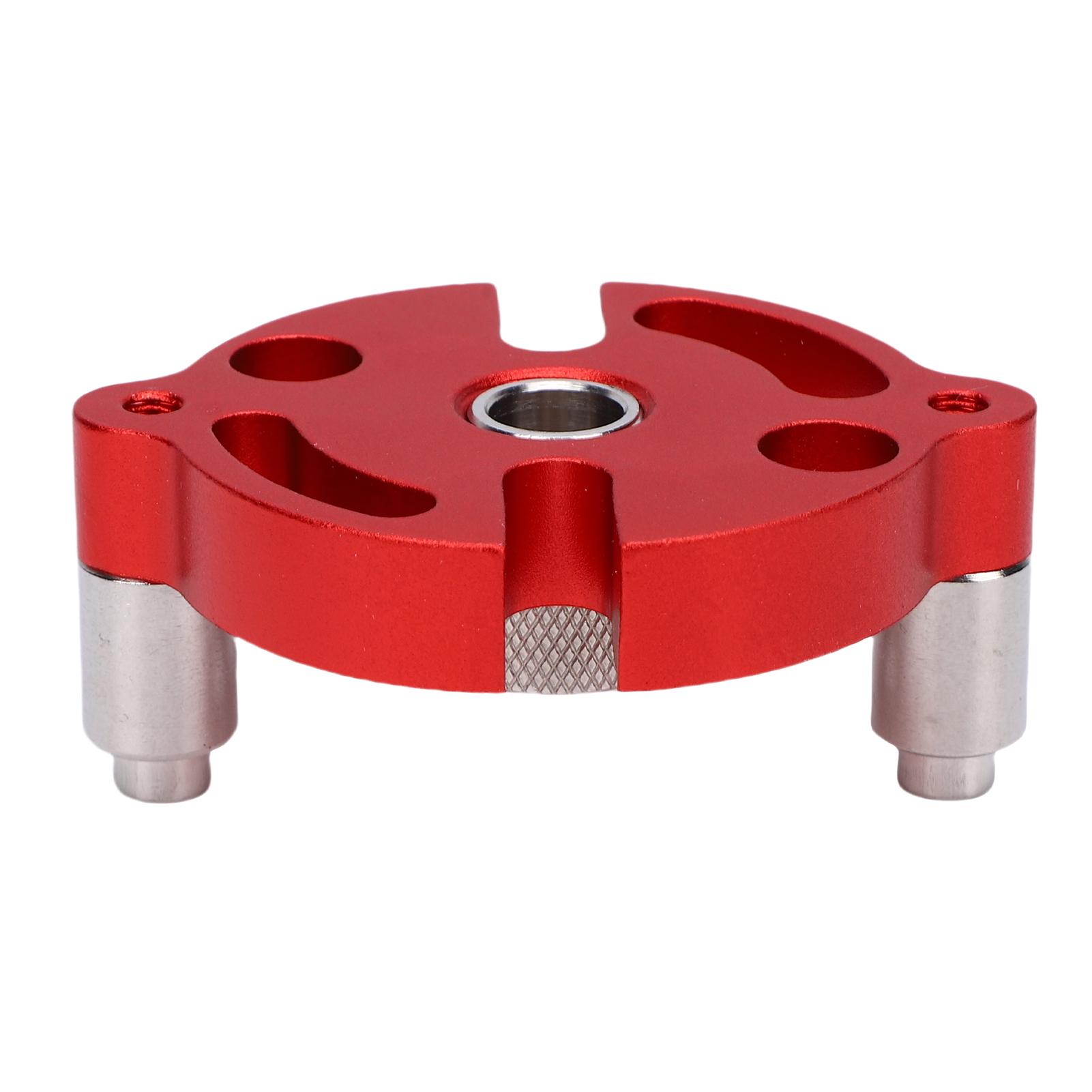 

Self Centering Doweling Jig, Self Center Dowel Jig with Drill Bushings for Straight Holes Wood Panel Hole Puncher Locator Woodworking Joints Too