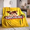 1Pc Gremlins Movie Poster Flannel Blanket, Soft And Comfortable, Casual Warm, Camping Travel, Christmas, Halloween Xmas Gift L1507