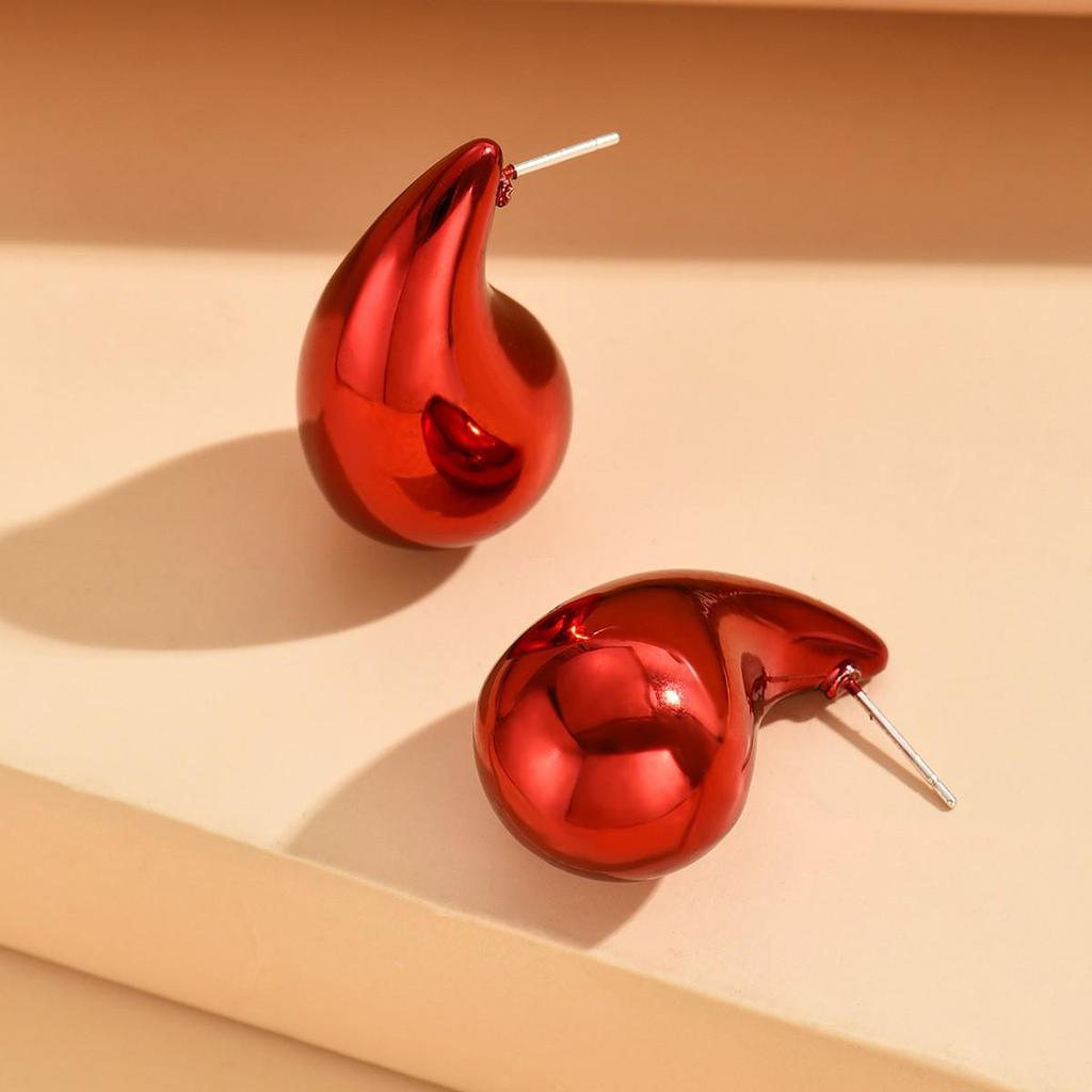 Plump Water Drop Acrylic Dangle Earrings - Simple & Fashionable Jewelry for Women
