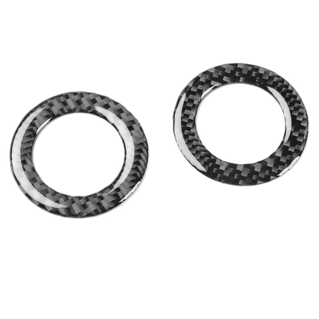 2pcs Carbon Fiber Front Door Stereo Speaker Trim for Honda CRV CR-V 17-21