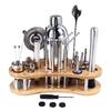 20 Piece Versatile Set Mixed Drink Tool Set Stainless Steel Bar Tool Set  Bartender