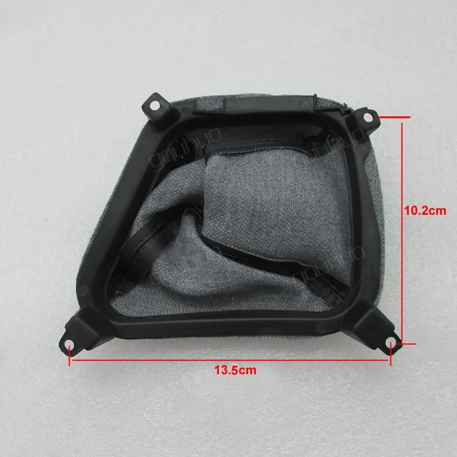 For Hyundai Tucson  Gear Shift Stick Gear Shifter Collars Dust-proof Cover Gearstick Gaiter Boot PU Cowhide