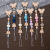 2Pcs Cartoon Animal Butterfly Beech Wooden Pacifier Baby Pacifier Clip Nipple Holder Dummy Holder Pacifier Clip for Baby Toys