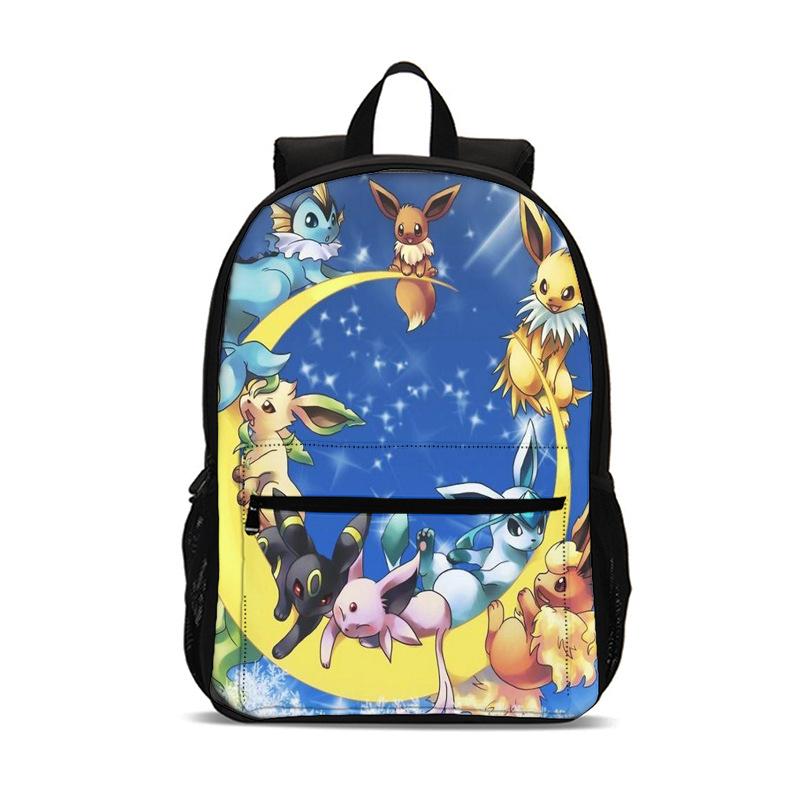 2026 New Pokemon Pikachu Kids Backpack, Creative Primary School Student Bookbag, Lightweight Anti-Lordosis Backpack for Children