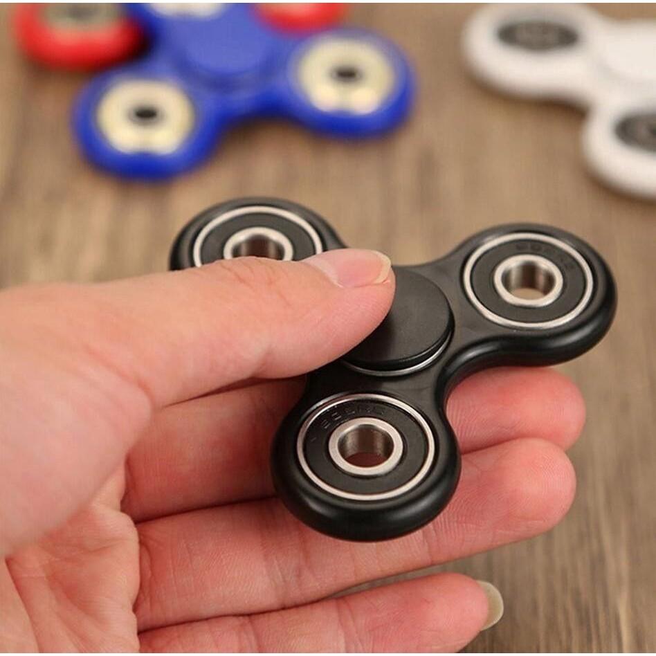 Elegant Wood Hand Spinner Tri Fidget Ceramic Ball Desk Toy For Stress Relief