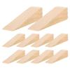 20pcs Wooden Door Stoppers, Non Slip , Solid Wood Door Wedge for Home Use, Easy Installation, Extra Friction for Reliable Hold