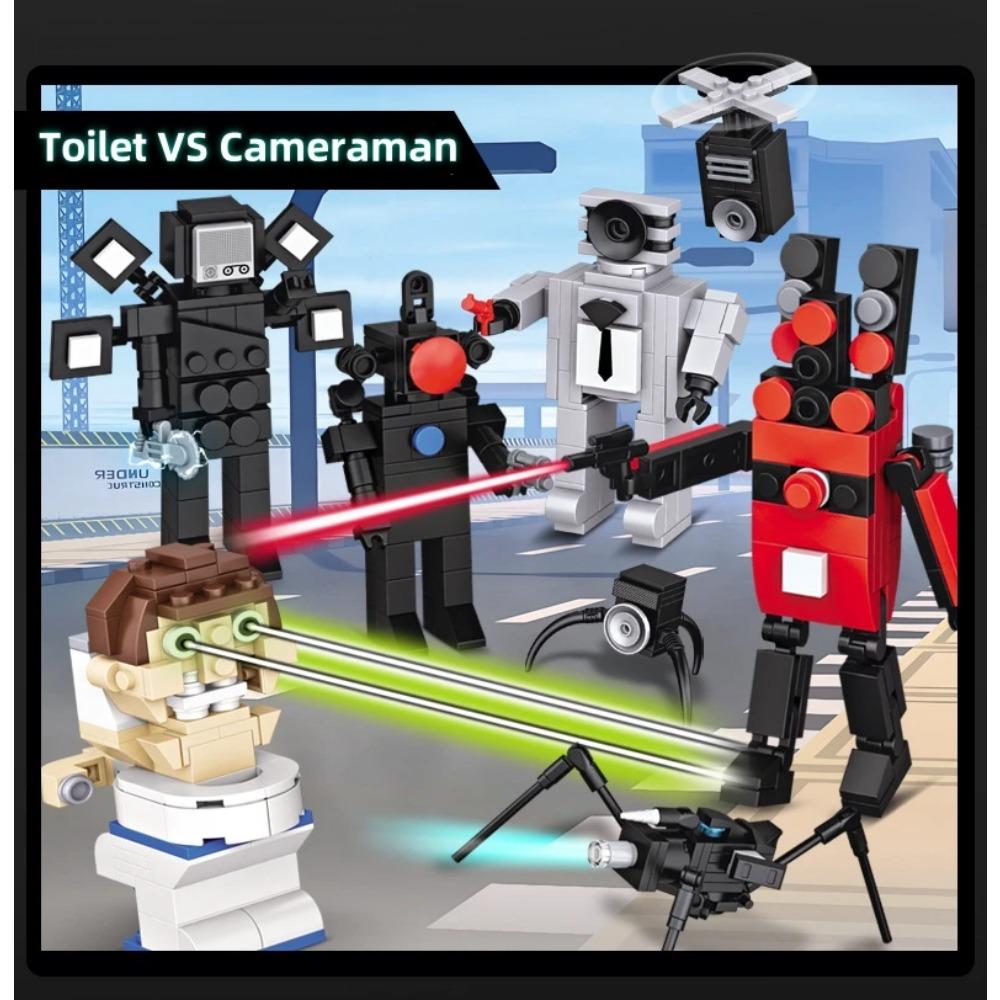 

Skibidi Mutant Titan Camera Building Block Cartoon или Game Doll Детские игрушки Динамик Камера Titan TV Часы Туалет Кирпичи Модель Человека