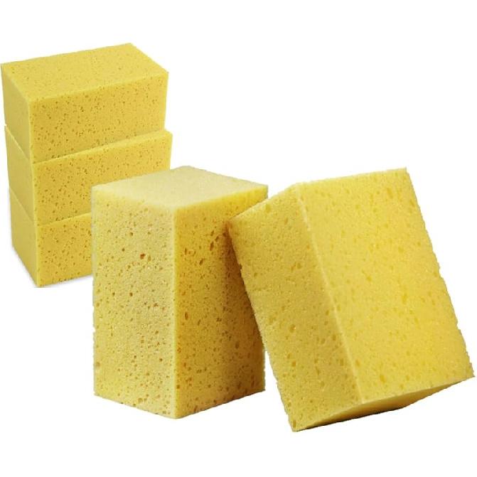 5PCS Car Wash Sponges, 8.5"×4.4"×3.5" Large Extra Soft Coral Non Scratch Sponge, Car Cleaning Cellulose Sponge Thick Foam Pad for Washing Window