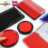 Deli 9860 Red Quick-Dry Ink Pad for Stamps & Fingerprints