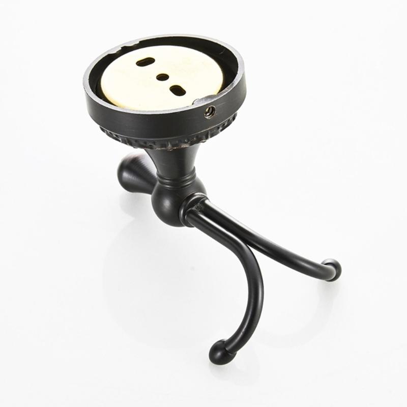 Decorative Brass Entryway Coat Hook Heavy Duty Metal Wall Mounted Hangers Simple Installs for Jackets Bags Homes Office